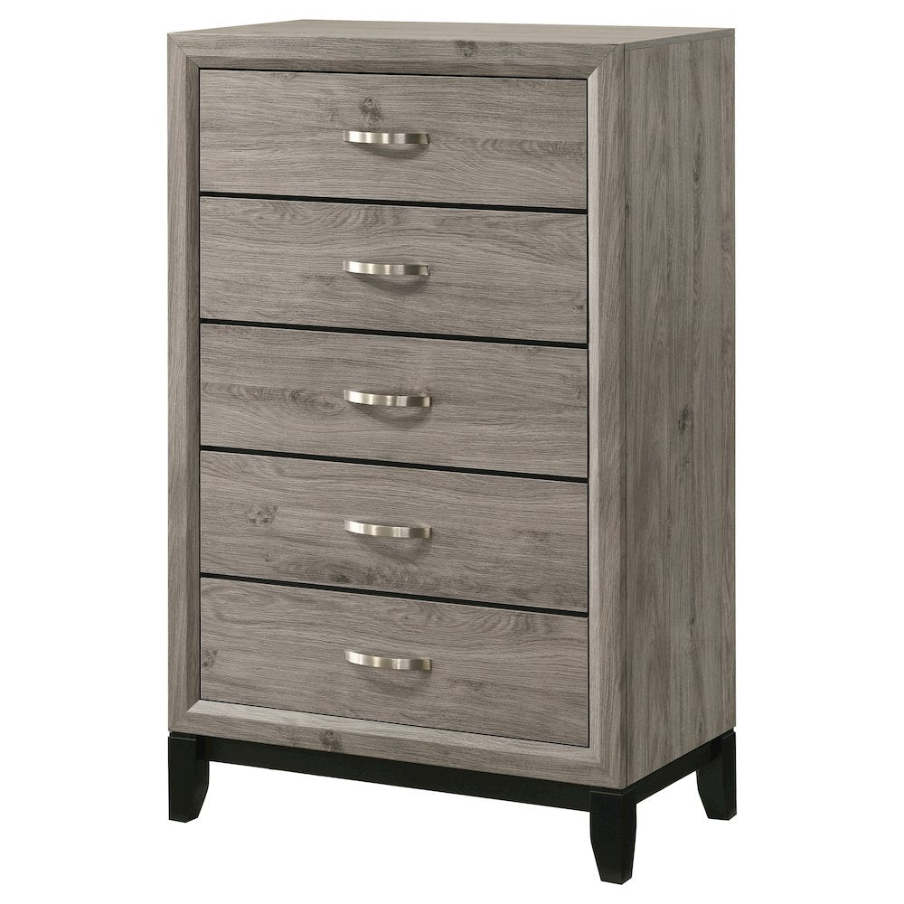 Watson 5-drawer Bedroom Chest of Drawers Light Taupe