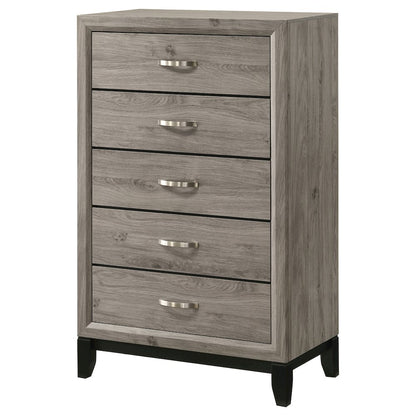 Watson 5-drawer Bedroom Chest of Drawers Light Taupe