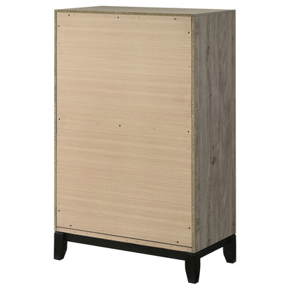 Watson 5-drawer Bedroom Chest of Drawers Light Taupe