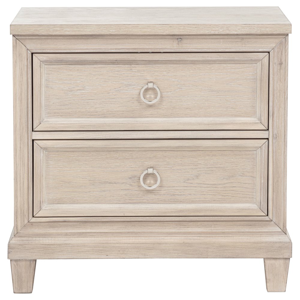 Pembroke 2-drawer Nightstand Bedside Table Washed Oak