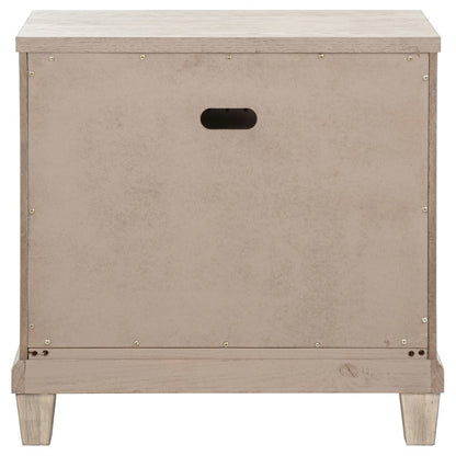 Pembroke 2-drawer Nightstand Bedside Table Washed Oak