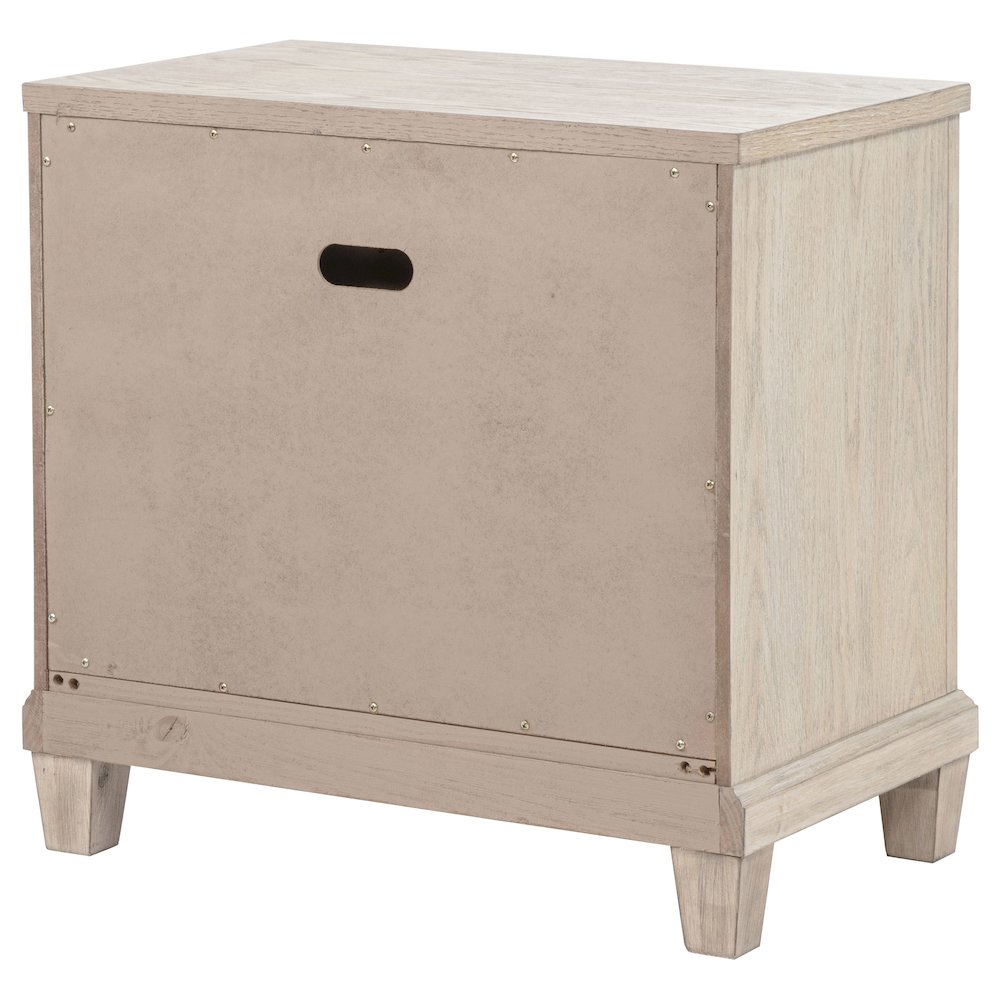 Pembroke 2-drawer Nightstand Bedside Table Washed Oak