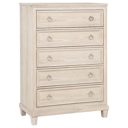 Pembroke 5-drawer Chest of Drawers Washed Oak