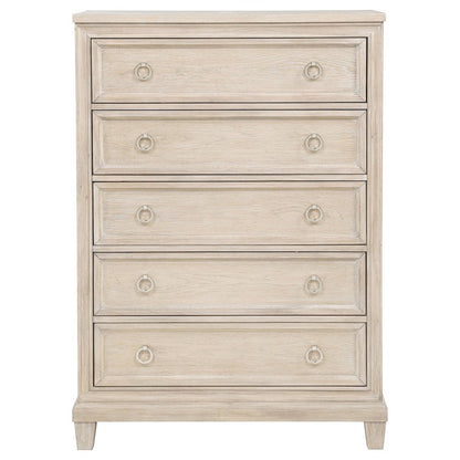 Pembroke 5-drawer Chest of Drawers Washed Oak
