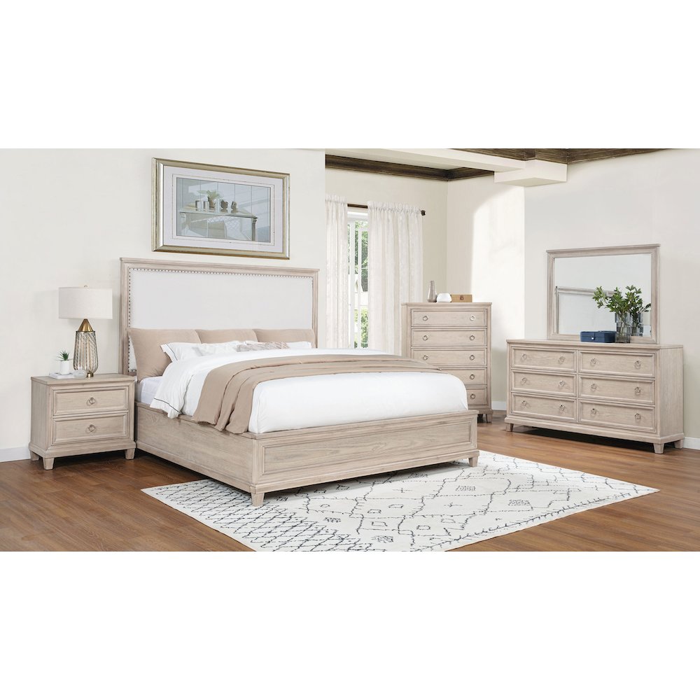 Pembroke 5-drawer Chest of Drawers Washed Oak