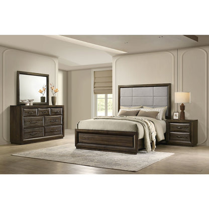 Atlas 4-piece Eastern King Bedroom Set Dark Oak