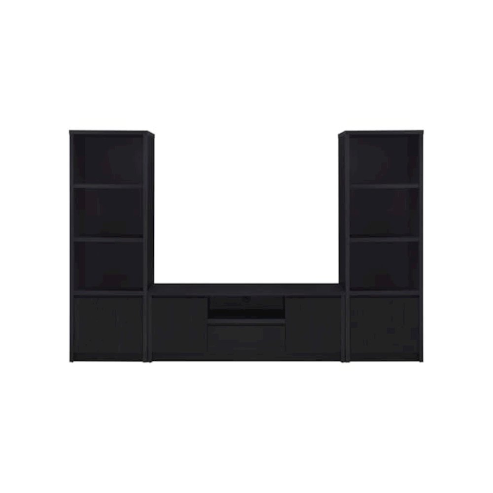 Winfield 3-piece Entertainment Center 60-inch TV Stand Black