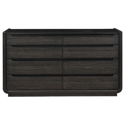 Leandro 8-drawer Bedroom Dresser Cabinet Burnished Black