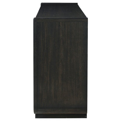 Leandro 8-drawer Bedroom Dresser Cabinet Burnished Black