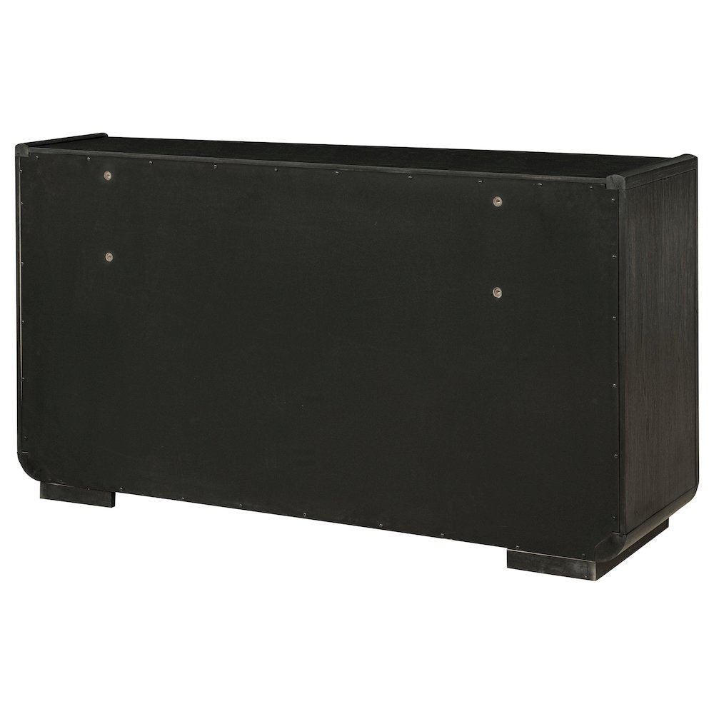 Leandro 8-drawer Bedroom Dresser Cabinet Burnished Black