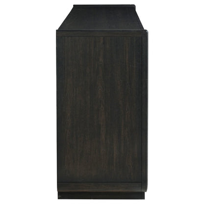 Leandro 8-drawer Bedroom Dresser Cabinet Burnished Black