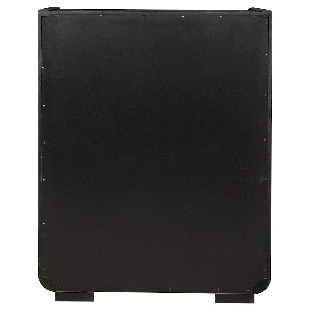 Leandro 5-drawer Bedroom Chest of Drawers Burnished Black