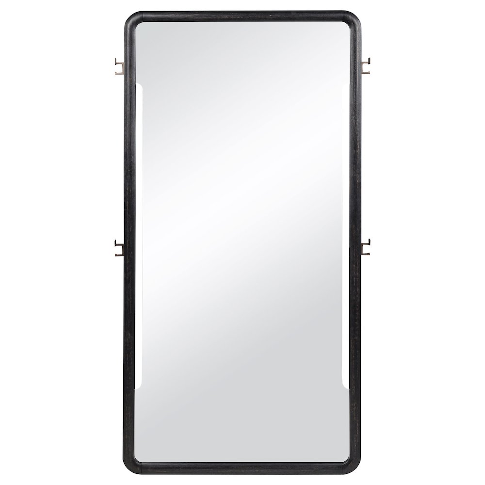 Leandro 76-inch Full Length Floor Mirror Burnished Black