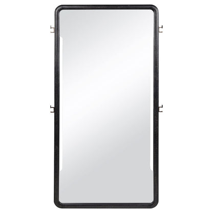 Leandro 76-inch Full Length Floor Mirror Burnished Black