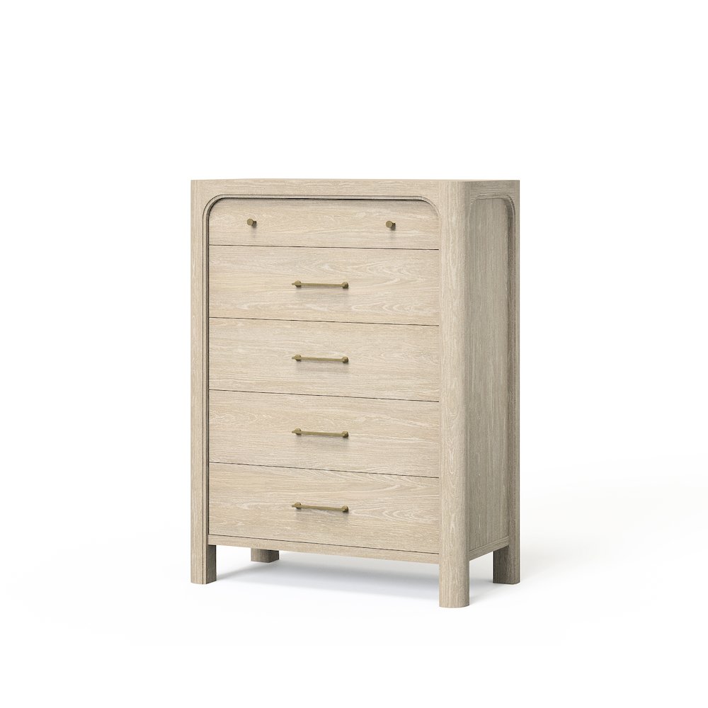 Solano 5-drawer Bedroom Chest of Drawers Weathered Mango