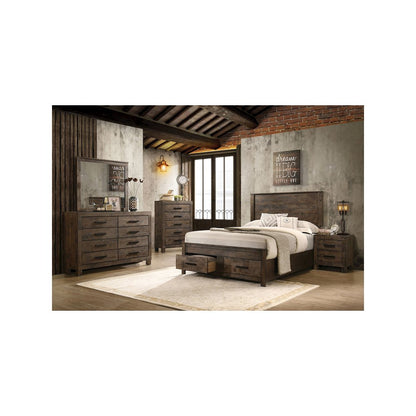 Woodmont 8-drawer Dresser with Mirror Rustic Golden Brown