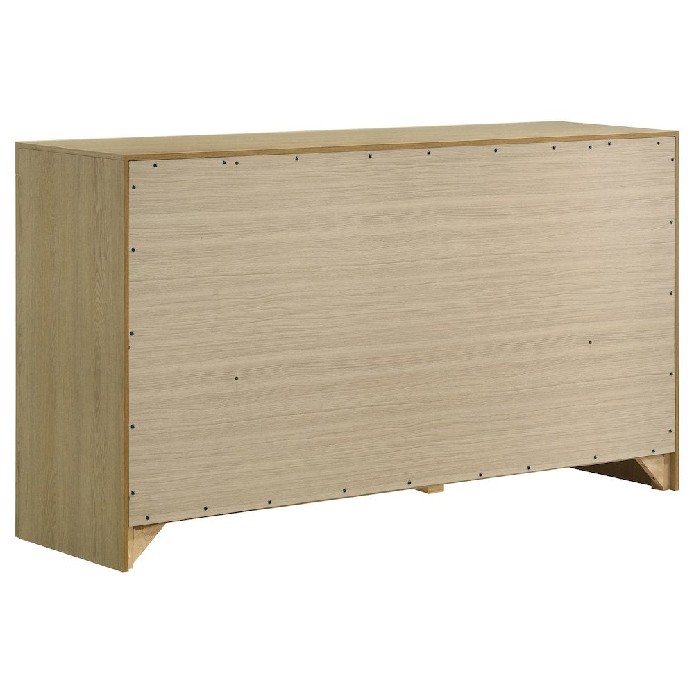 Hendricks 6-drawer Bedroom Dresser Storage Cabinet Light Oak