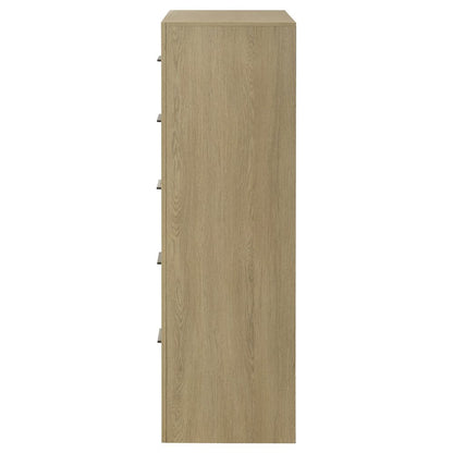 Hendricks 5-drawer Bedroom Chest of Drawers Light Oak