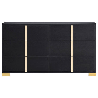 Marceline 6-drawer Dresser Black