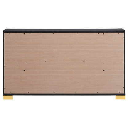 Marceline 6-drawer Dresser Black