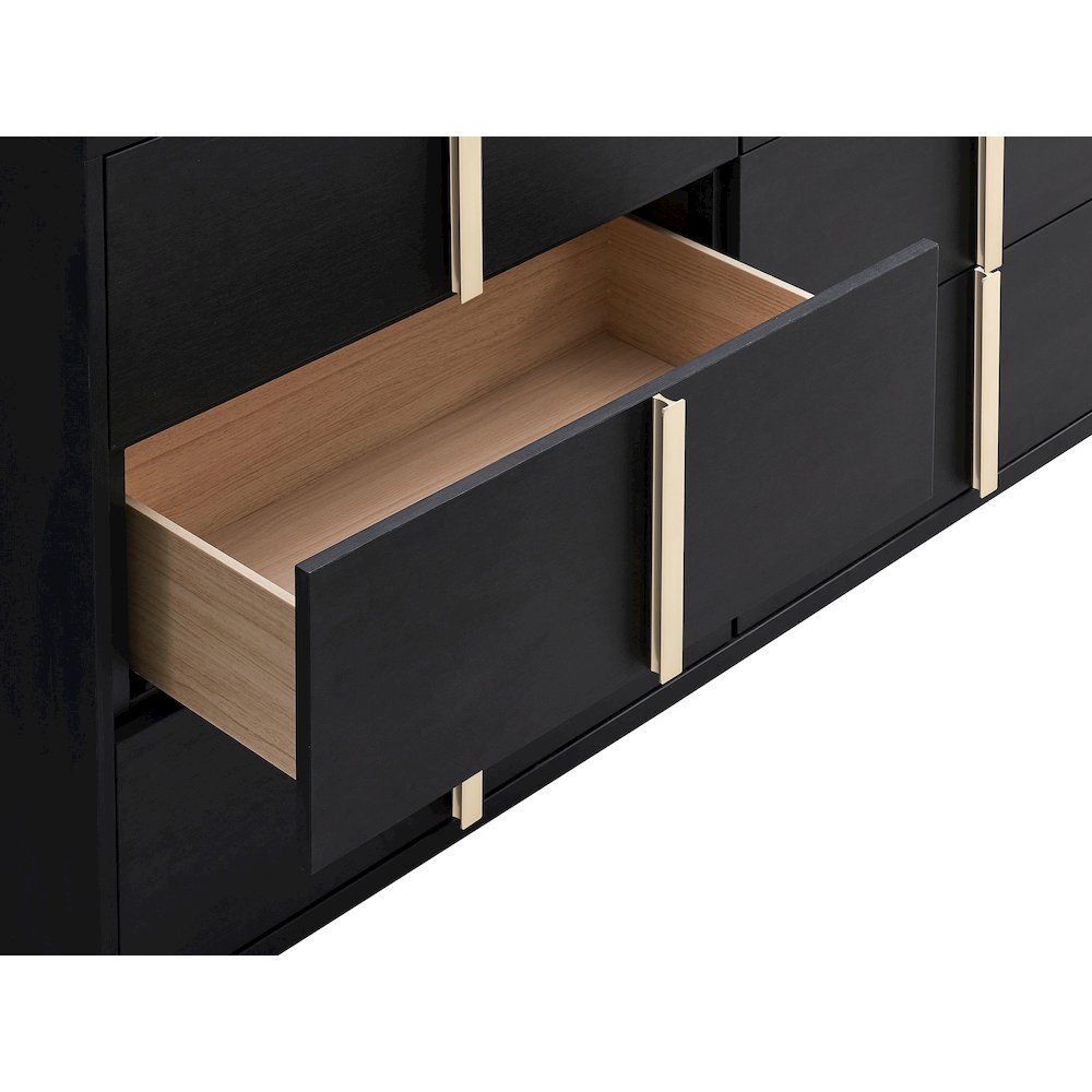 Marceline 6-drawer Dresser Black