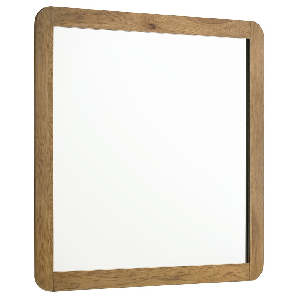 Bennett Bedroom Dresser Mirror Light Oak