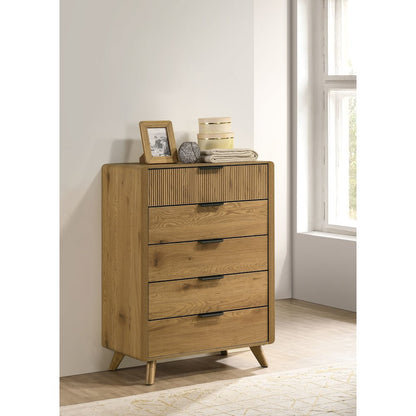 Bennett 5-drawer Bedroom Chest of Drawers Light Oak