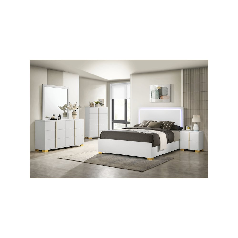 Marceline 5-piece Queen Bedroom Set White