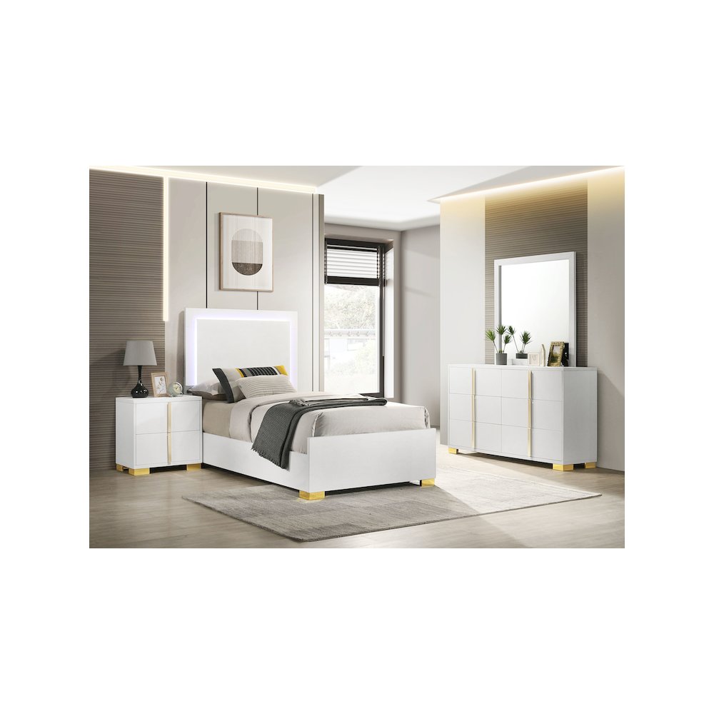 Marceline 4-piece Twin Bedroom Set White