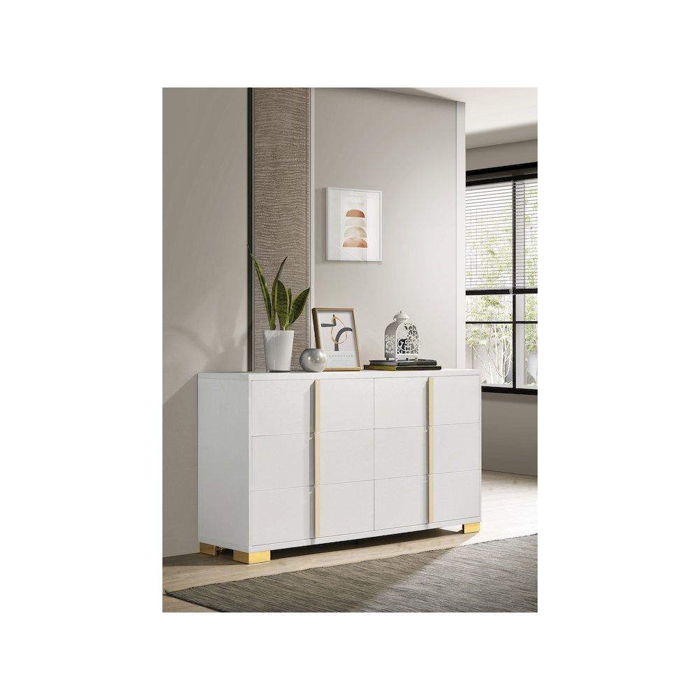 Marceline 6-drawer Dresser White