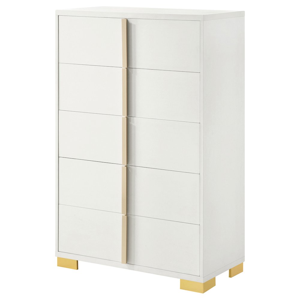 Marceline 5-drawer Bedroom Chest White