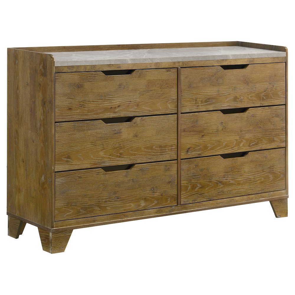 Henderson 5-piece Eastern King Bedroom Set Medium Oak
