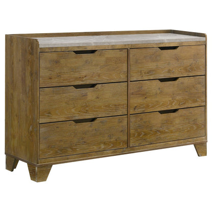 Henderson 5-piece Eastern King Bedroom Set Medium Oak