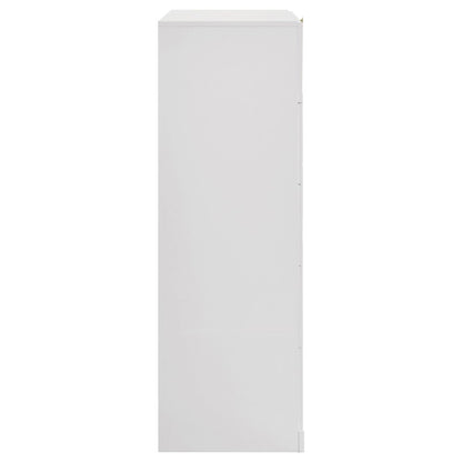 Ines 5-drawer Bedroom Chest of Drawers White High Gloss
