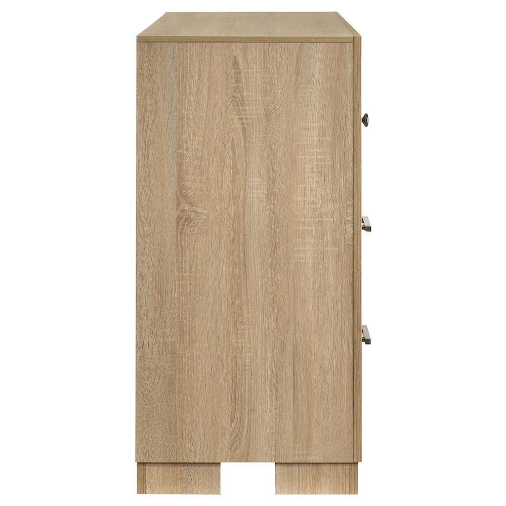 Arielle 6-drawer Bedroom Dresser Cabinet Light Oak