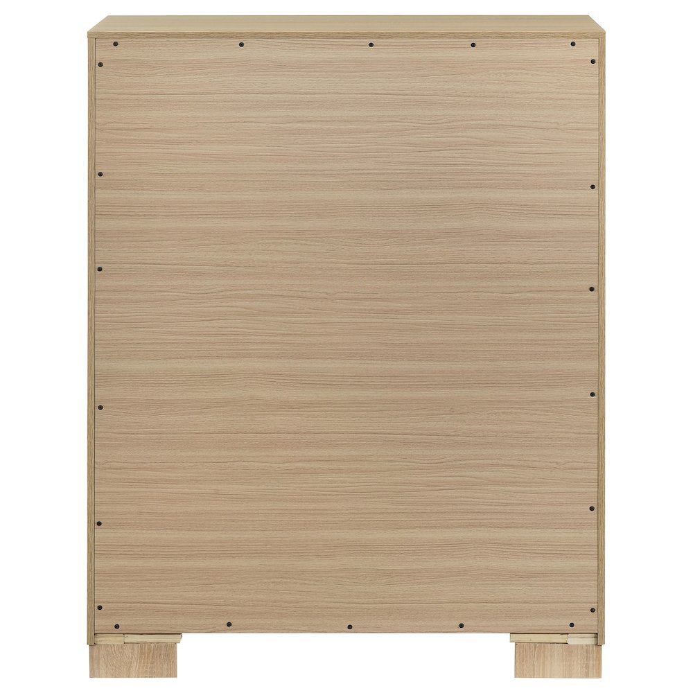 Arielle 4-drawer Bedroom Chest of Drawers Light Oak