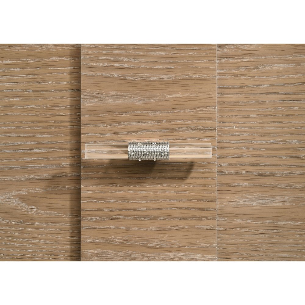 Leanne 2-drawer Sinter Stone Top Nightstand Light Oak