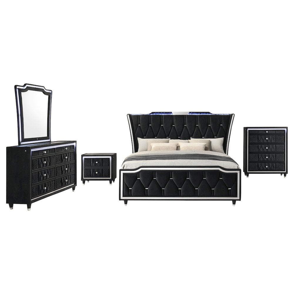 Lorient 5-piece California King Bedroom Set Black
