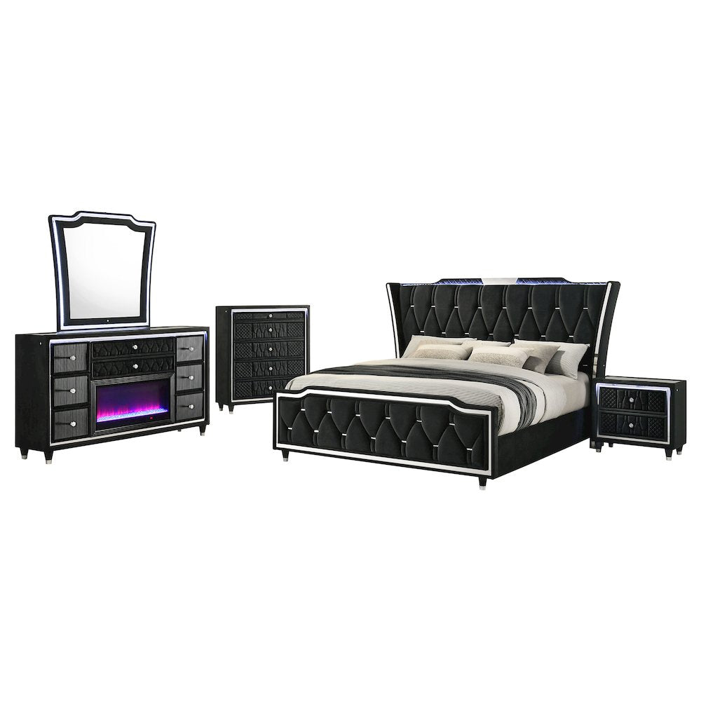 Lorient 5-piece California King Bedroom Set Black