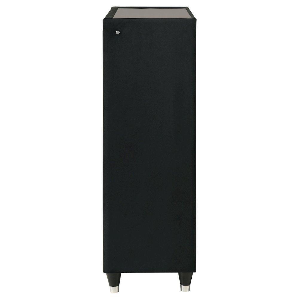 Lorient 5-drawer LED Chest of Drawers Black