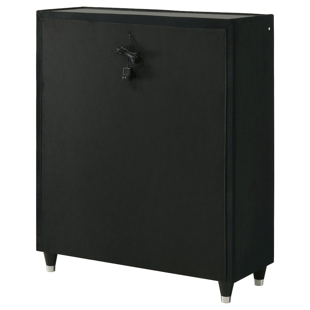 Lorient 5-drawer LED Chest of Drawers Black