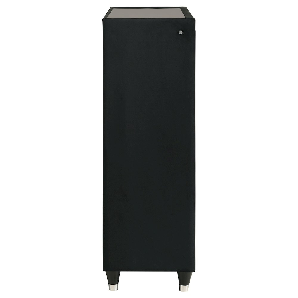 Lorient 5-drawer LED Chest of Drawers Black
