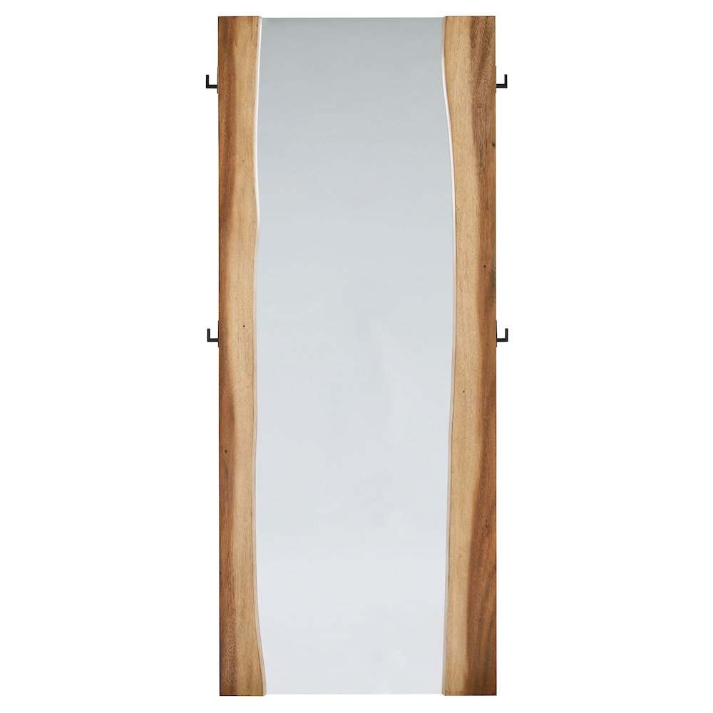 Winslow 31 x 76 Inch Standing Floor Mirror Smokey Walnut