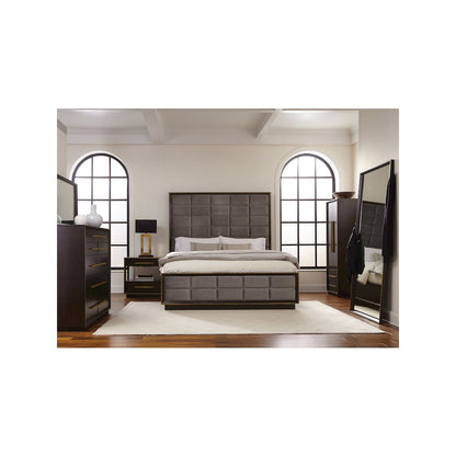 Durango 77-inch California King Panel Bed Smoked Peppercorn
