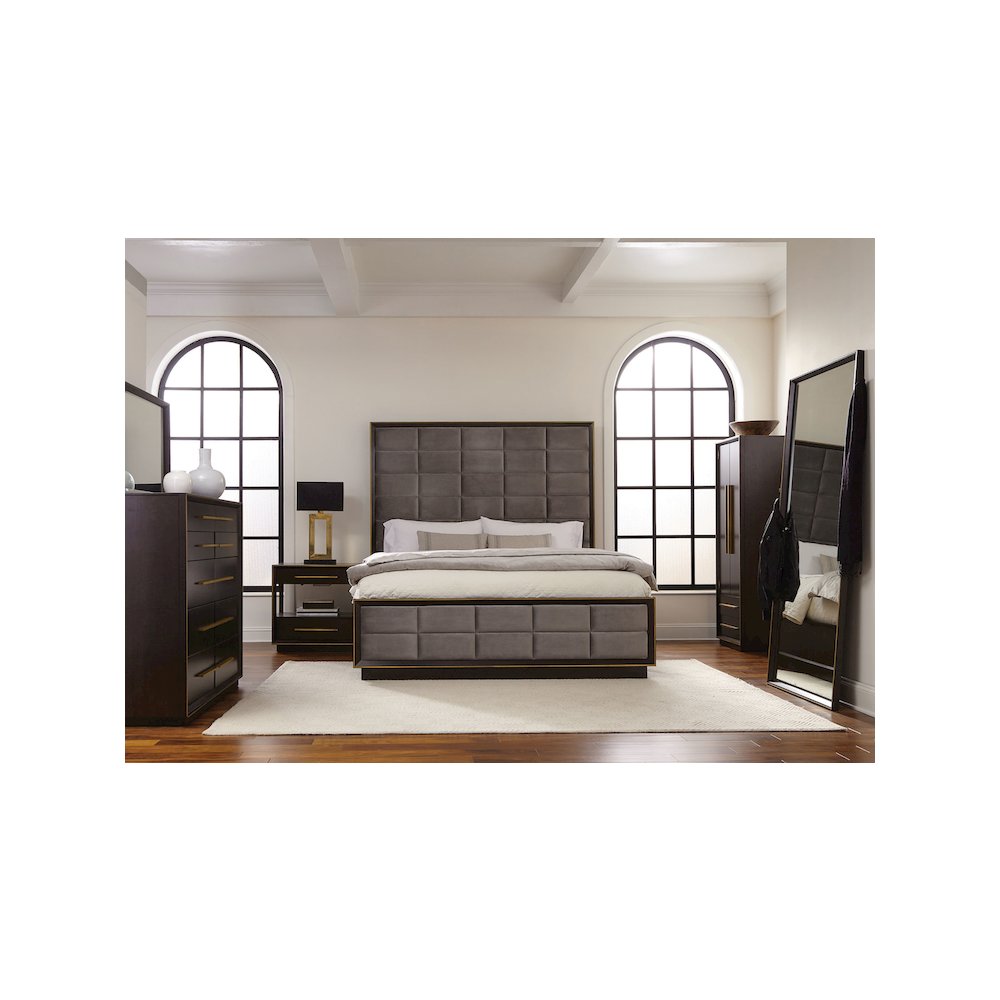 Durango 8-drawer Dresser with Mirror Smoked Peppercorn