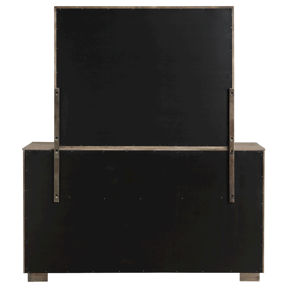 Durango 8-drawer Dresser and Mirror Washed Oak