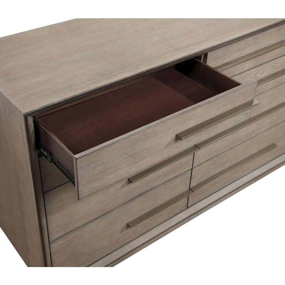 Durango 8-drawer Dresser and Mirror Washed Oak
