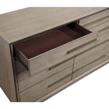 Durango 8-drawer Dresser and Mirror Washed Oak