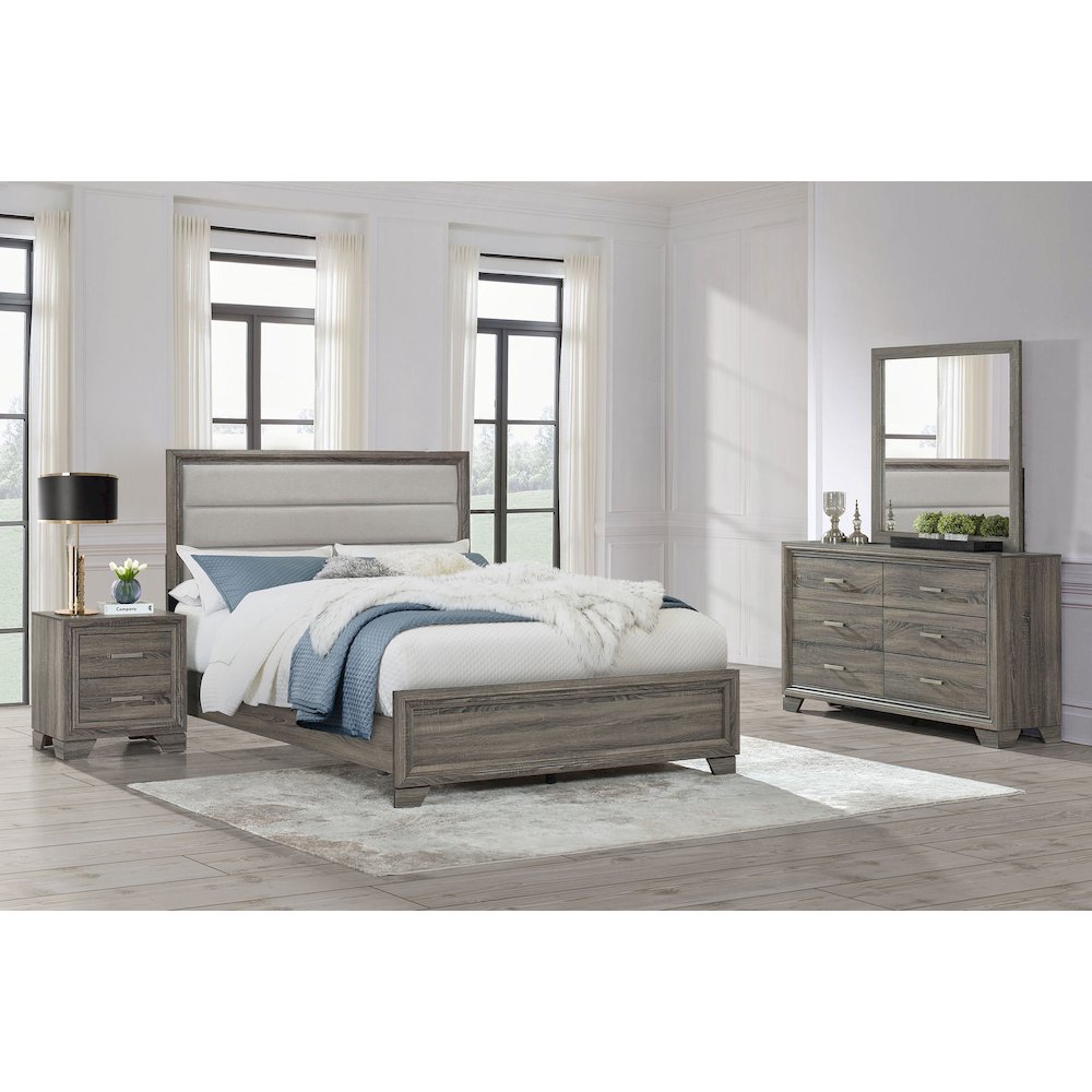 Wright 4-piece California King Bedroom Set Brown Oak