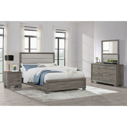 Wright 4-piece California King Bedroom Set Brown Oak